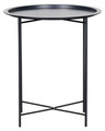 Sidebord sort stål Ø46,8 cm - Sunlife